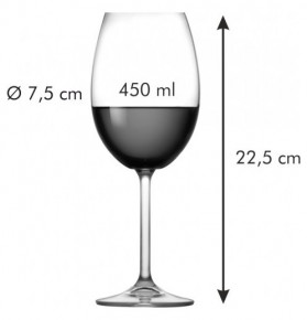 Бокалы для красного вина 450 мл 6 шт  Tescoma "CHARLI /Без декора" / 165772