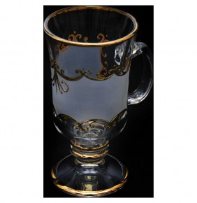Кружки для горячих напитков 240 мл 6 шт н/н  UNION GLASS "Золотой узор" / 002296