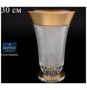 Ваза для цветов 30 см  Sonne Crystal "Хрусталь с золотом" / 067802