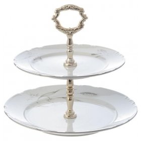 Этажерка 2-х ярусная  Thun &quot;Констанция /Серебряные колосья&quot; / 159273