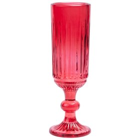 Бокал для шампанского 160  мл  LEFARD &quot;Lines red&quot; / 363067