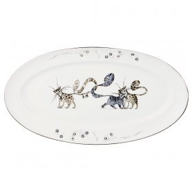 Блюдо 27 см овальное LEFARD "Котики" / 195097