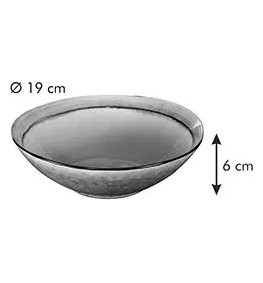 Тарелка 19 см 1 шт глубокая серый кракле  Tescoma &quot;EMOTION&quot; / 169821