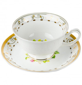 Набор чайных пар 6 шт фарфор  Royal Classics "Дина" / 075670