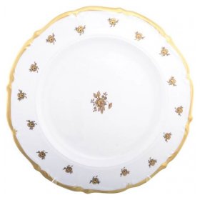 Блюдо 30 см круглое  Chodov &quot;Корона /Золотая роза&quot; / 201736