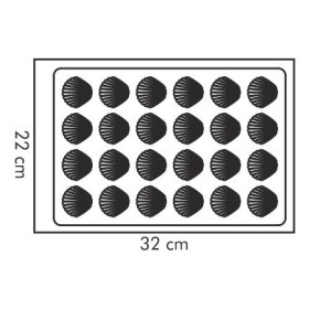 Форма для выпечки ракушек 32 х 22 см &quot;Tescoma /DELÍCIA SILICONE&quot; / 147683