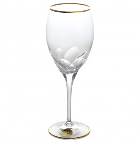 Бокалы для белого вина 200 мл 6 шт  Same Crystal "Палермо /Отводка золото" / 128205