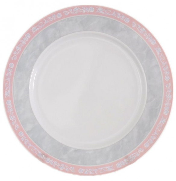 Набор тарелок 19 см 6 шт  Thun &quot;Яна /Серый мрамор с розовым кантом&quot; / 056351