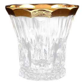 Стаканы для виски 340 мл 6 шт  Bohemia Gold &quot;Веллингтон /Золотой цветочный кант&quot; / 167782