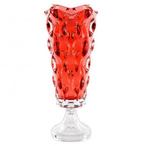 Ваза для цветов 40 см н/н  Aurum Crystal "Самба /Красная" / 143124