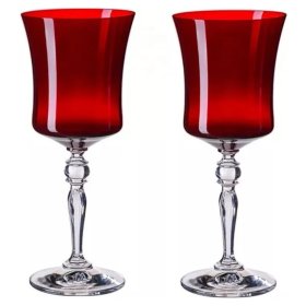 Бокалы для белого вина 185 мл 6 шт  Crystalex CZ s.r.o. &quot;Грация /Красные&quot;  / 334916