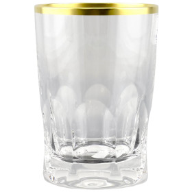 Стаканы для чая 180 мл 6 шт  Arnstadt Kristall &quot;Полаис /Золотая кайма&quot; / 272662