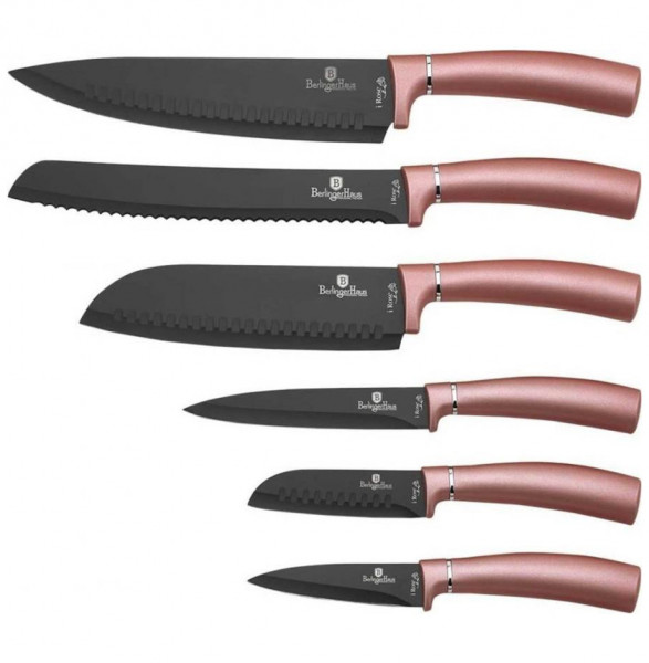 Набор кухонных ножей 6 предметов  Berlinger Haus &quot;I-Rose Collection&quot; / 280749