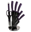 Набор кухонных ножей на подставке 8 предметов  Berlinger Haus &quot;Purple Edition Metallic Line&quot; / 280762