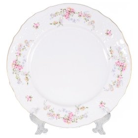 Набор тарелок 21 см 6 шт  Thun &quot;Бернадотт /Дикая роза /золото&quot;  / 021195