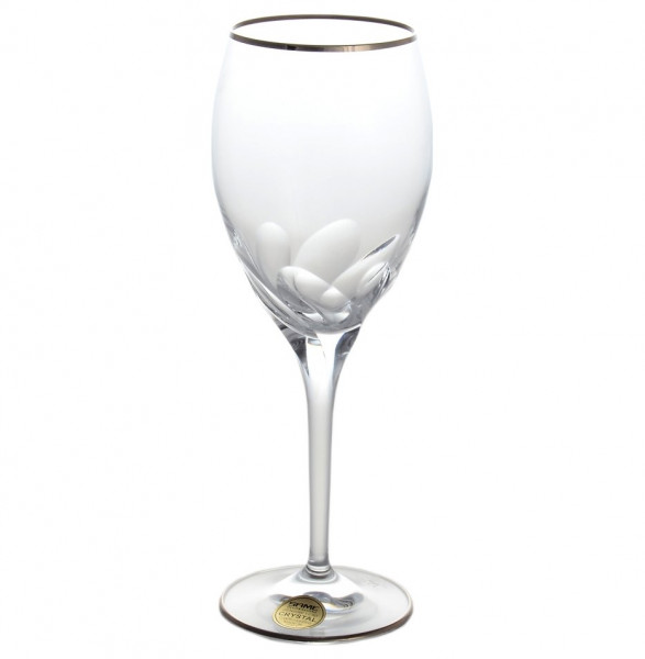 Бокалы для белого вина 200 мл 6 шт  Same Crystal &quot;Палермо /Отводка платина&quot; / 128206