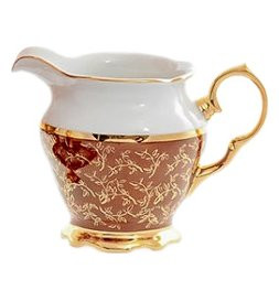 Молочник  Royal Czech Porcelain "Мария-Тереза /Красная /Золотые листики" / 204373