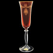 Бокалы для шампанского 180 мл 6 шт рубиновые  Rona &quot;Миранда /Золотые корзинки&quot; / 018449