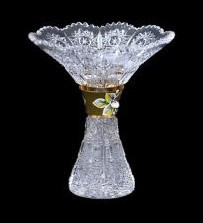 Ваза для цветов 15,5 см  Aurum Crystal &quot;Хрусталь с золотом&quot; / 054451