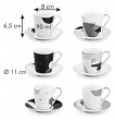 Набор кофейных пар 90 мл 6 шт для эспрессо  Tescoma &quot;myCOFFEE /Moon&quot; / 247493