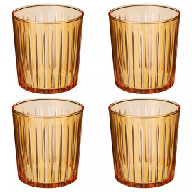 Стаканы для воды 380 мл 4 шт  Rakle "Sicilia amber" / 328638