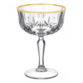 Креманки/мартинки 240 мл 6 шт  Art Design &quot;Опера /Отводка матовое золото&quot; / 346041