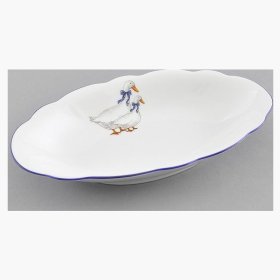 Блюдо 23 см овальное  Leander &quot;Мэри-Энн /Гуси&quot; / 078226