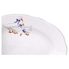 Блюдо 23 см овальное  Leander &quot;Мэри-Энн /Гуси&quot; / 078226