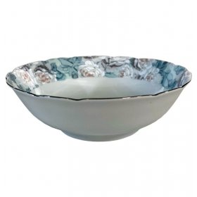 Набор салатников 20 см 6 шт Thun "Роза /Голубая роза /платина" / 276044