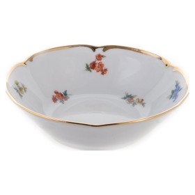 Набор салатников 13 см 6 шт  Bavarian Porcelain &quot;Мария-Тереза /Мелкие цветы /Отводка золото&quot; / 114134