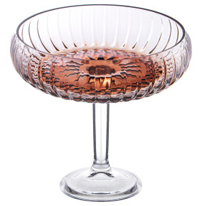 Фруктовница 24 х 21 см н/н  Alegre Glass "Sencam /Amber" / 313792