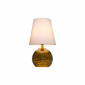 Настольная лампа 1 рожковая  Cloyd "REBA" / выс. 45 см - латунь - коричнев. стекло / 346466