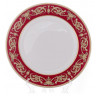 Набор тарелок 19 см 6 шт  Bavarian Porcelain "Александрия /Золотой узор на красном" / 070335