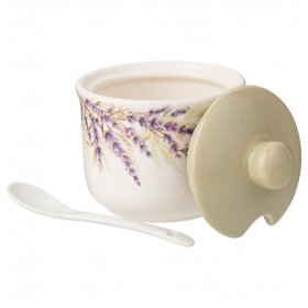 Сахарница 10 х 10 х 9,5 см с ложкой 300 мл  Agness &quot;душа прованса&quot; / 295129