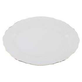 Блюдо 26 см овальное Thun "Бернадотт /Отводка золото" / 005993