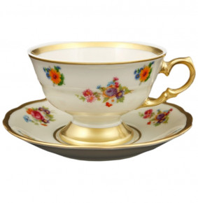 Набор чайных пар 200 мл 6 шт  Sterne porcelan "Аляска /Полевые цветы /СК" / 125412