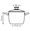 Кастрюля 20 см с крышкой высокая 3,5 л  Tescoma &quot;PRESTO&quot; / 226422