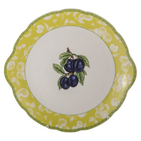 Пирожковая тарелка 27 см  Thun &quot;Роза /Слива&quot; / 171610
