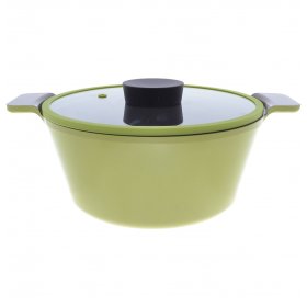 Кастрюля 24 см с крышкой литой алюминий 3,7 л &quot;Neoflam /Vulcan&quot; / 258650