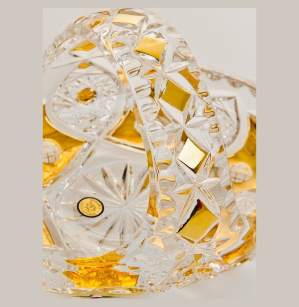 Корзинка 16 см  Aurum Crystal &quot;Хрусталь с золотом&quot; / 006842