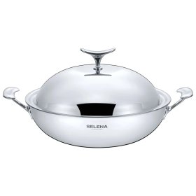Вок 32 см с крышкой 6 л  Selena "Di Lusso" / 366137
