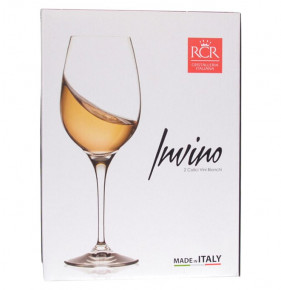 Бокалы для белого вина 380 мл 2 шт  RCR Cristalleria Italiana SpA "Invino /Без декора" / 264221