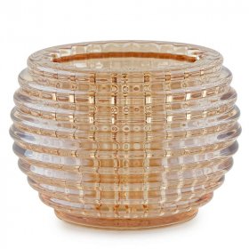 Подсвечник 9 см янтарный / 335287