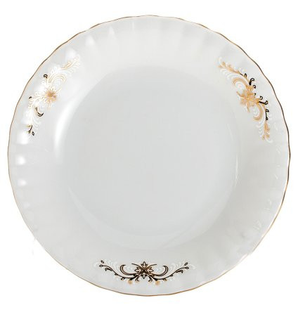 Тарелка 17 см 1 шт  Porcelaine Czech Gold Hands &quot;Ивона /Золотой орнамент&quot; / 055277