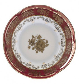 Салатник 13 см  Royal Czech Porcelain "Болеро /Золотая роза /Красная" / 203626