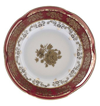 Салатник 13 см  Royal Czech Porcelain &quot;Болеро /Золотая роза /Красная&quot; / 203626