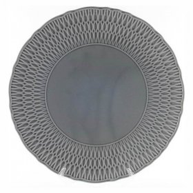 Блюдо 32 см круглое  Cmielow &quot;София /Серая глазурь&quot; / 246641