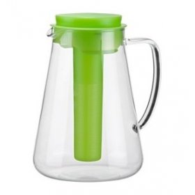 Кувшин для воды 2.5 л с ситечком для настаивания и охлаждающей частью зеленый  Tescoma "TEO"  / 141744