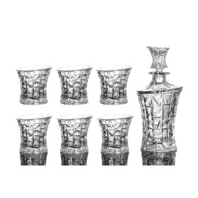 Набор для виски 7 предметов (графин 700 мл + 6 стаканов по 200 мл)  Crystal Bohemia &quot;PATRIOT&quot; / 104436