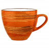 Кофейная чашка 110 мл оранжевая  Wilmax "Spiral" / 261588